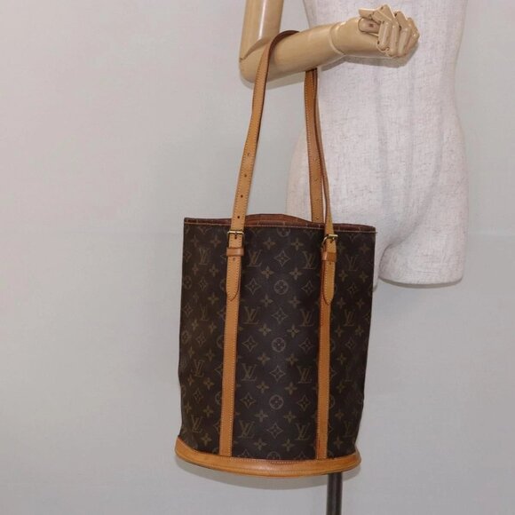 LOUIS VUITTON Monogram Bucket GM Shoulder Bag M42236 LV Auth 138721 - Picture 1 of 16